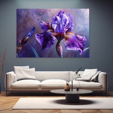 Iris Acrylic Painting